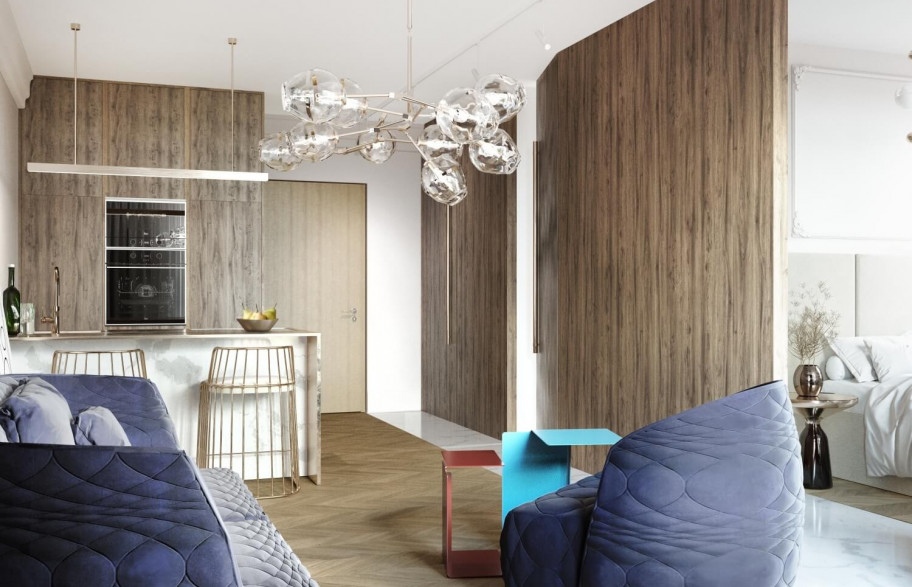 Design of an exemplary interior arrangement, apartment no.12